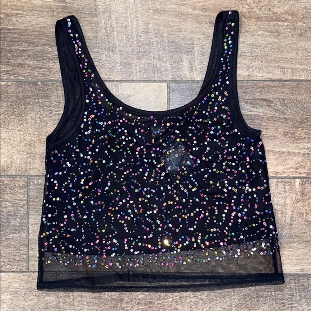 Sequin Crop Top